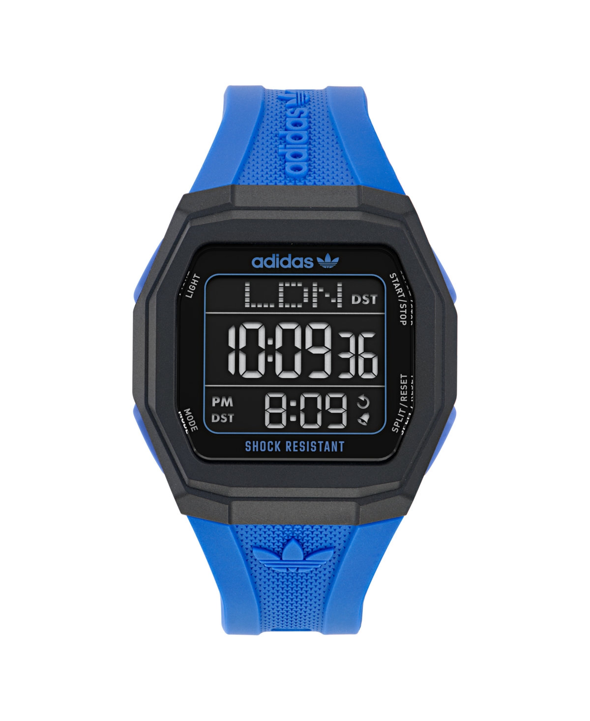 Adidas Originals Unisex Analog Blue Resin Watch, 48mm