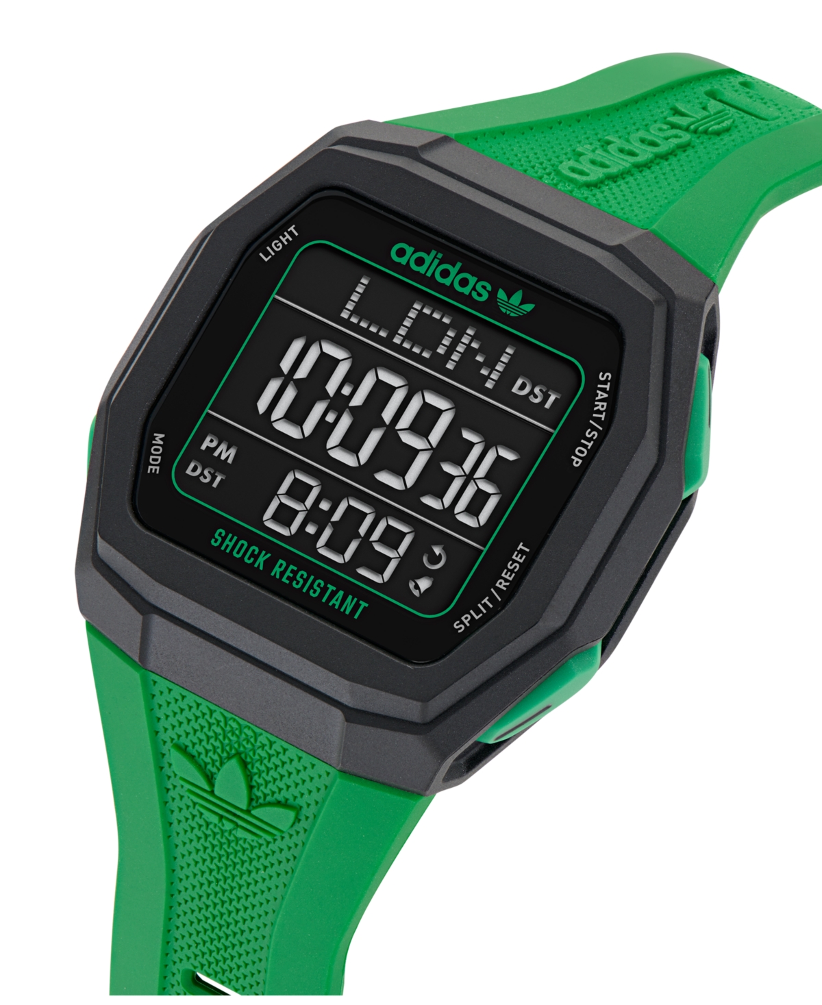 Adidas Originals Unisex Analog Green Resin Watch, 48mm