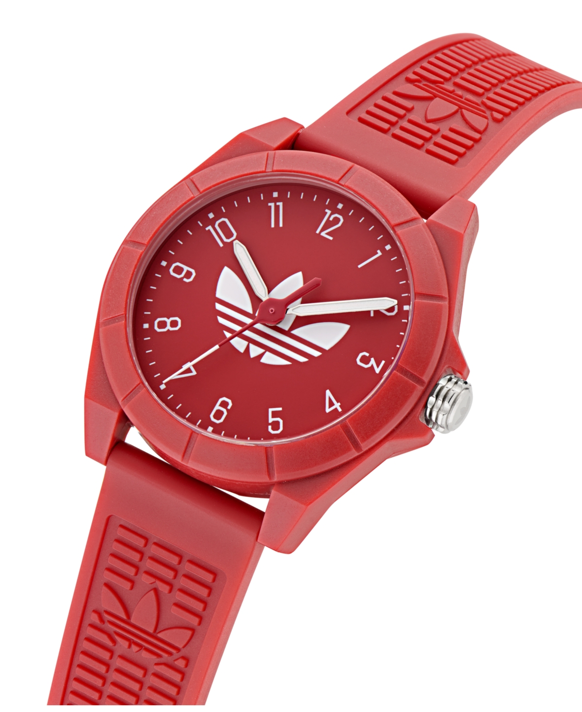 Shop Adidas Originals Unisex Analog Red Resin Watch, 41mm