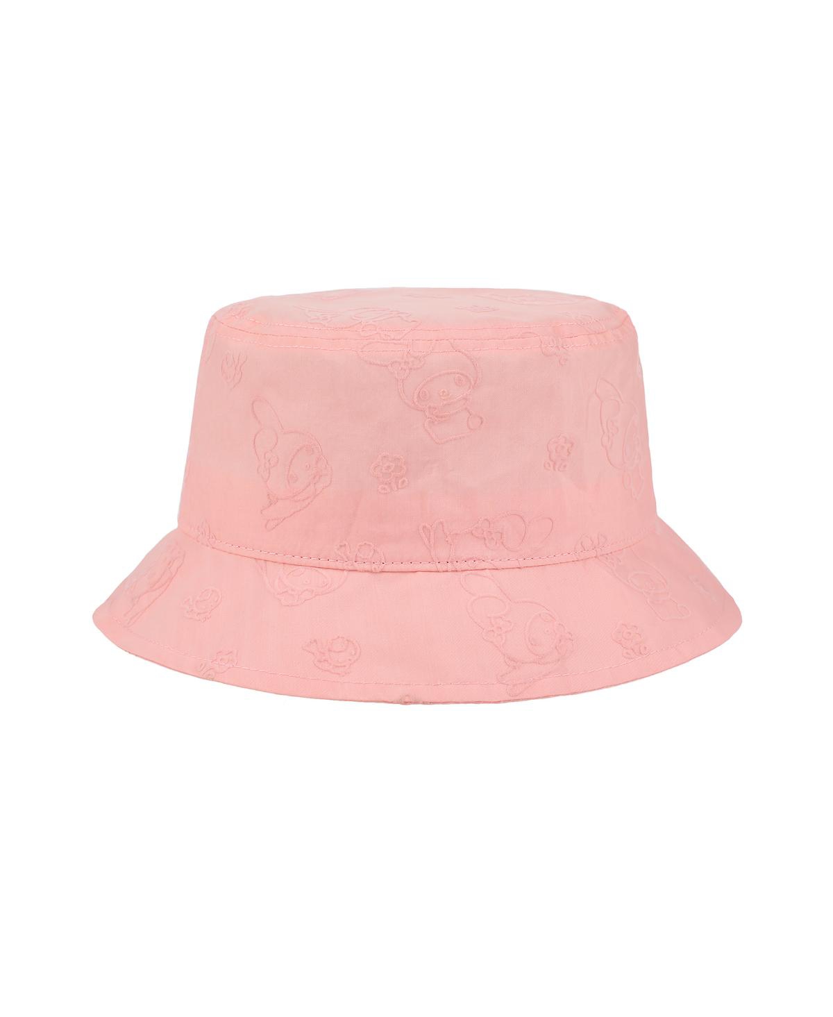 Men's Line Art Adult Pink Bucket Hat - Pink