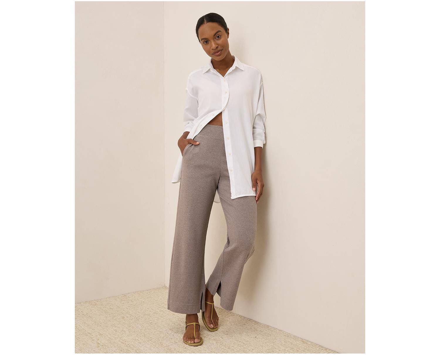Women's Organic Cotton Airplane Wide Leg Pant - 26" Inseam