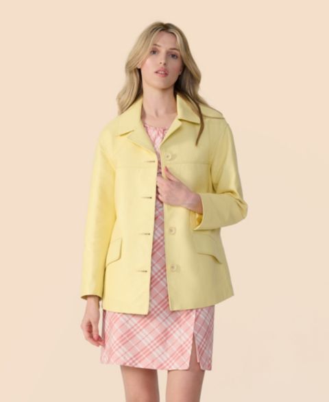 Женские куртки Furniq UK Mid-Length Leather Jacket, Created for Macy s