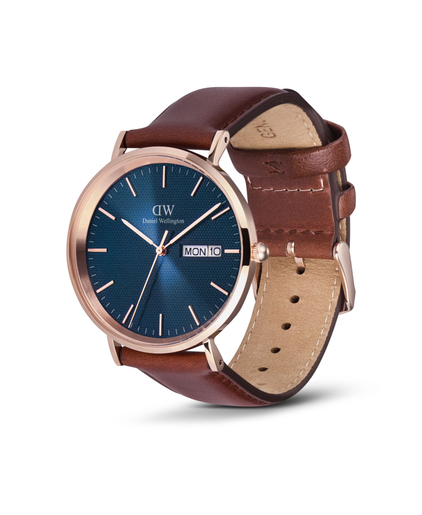 Мужские часы Daniel Wellington Analog Brown Leather, 40mm — фото 4