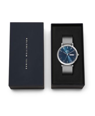 Men's Analog Silver Tone Stainless-Steel Watch, 40mm