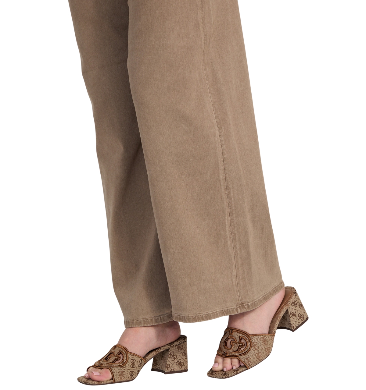 Guess Women's Galsee Quattro-g Cutout Block Heel Sandals In Brown