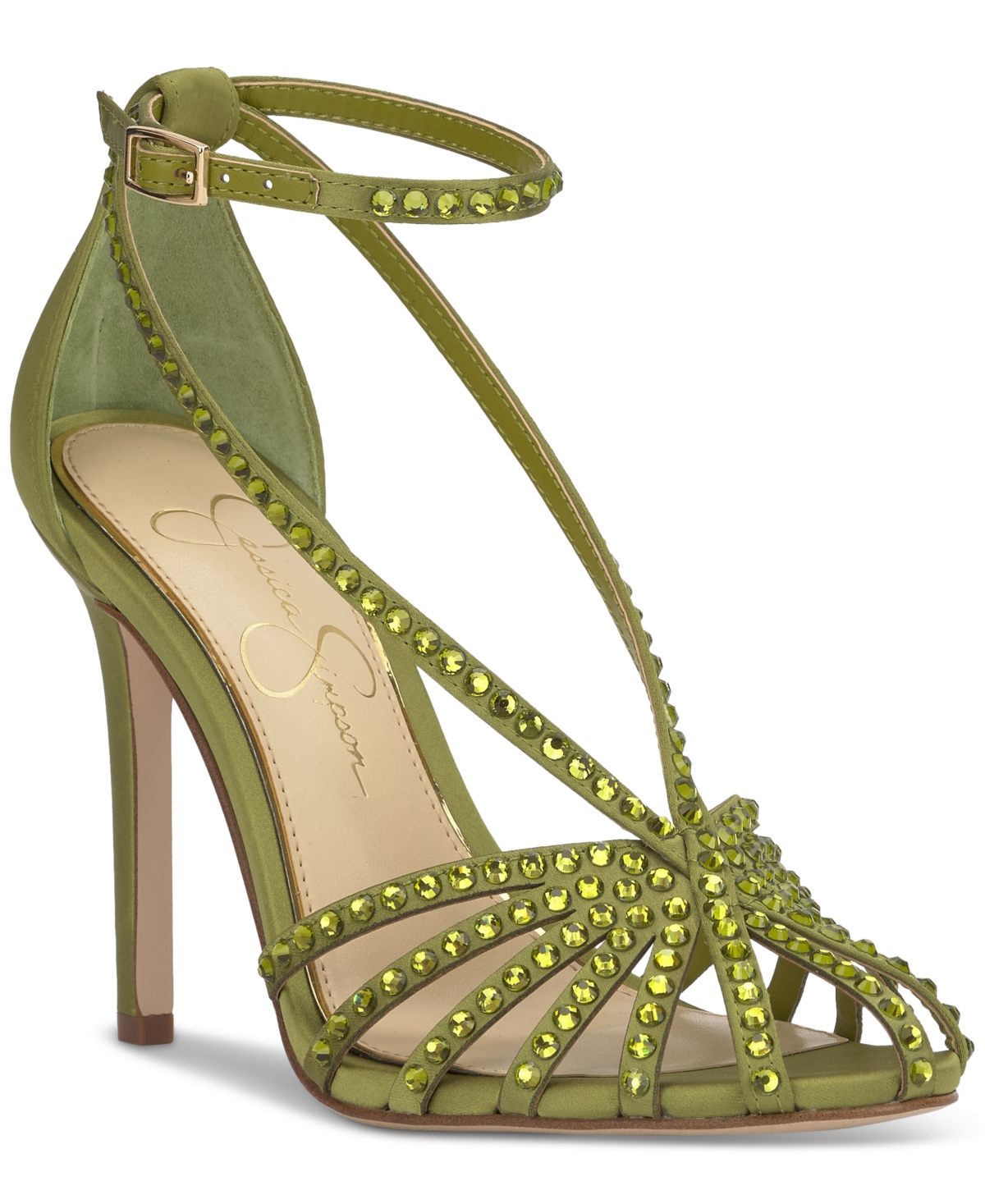 Women's Jittale Strappy Two-Piece Pumps - Champagne Shimmer