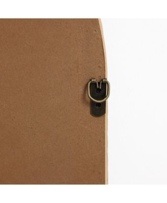 Bamboo Frame Arch Rectangle Accent Wall and Vanity Wall Mirror