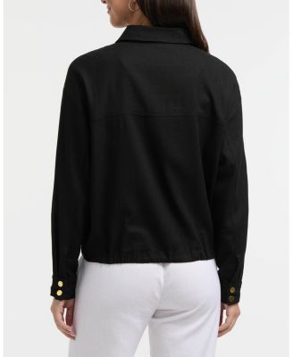 Women's Linen-Blend Safari Jacket