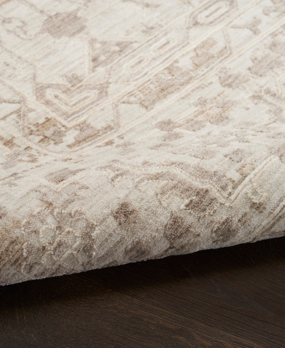 Nourison Home Shadows Shw05 10'x13' Area Rug In Neutral