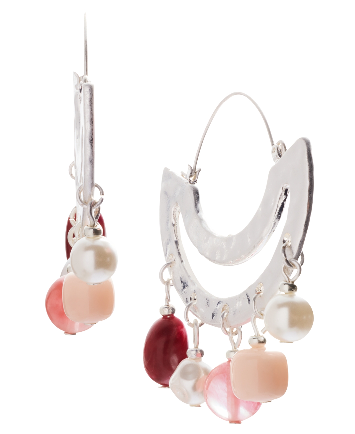 Style & Co Shaky Charm Hoop Earrings, Macy's Exclusive In Multi