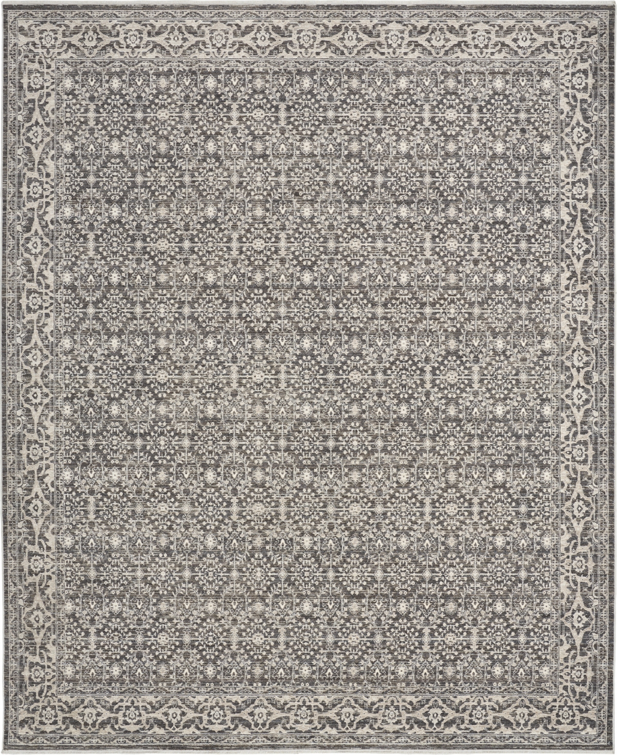 Nourison Home Shadows Shw04 6'x9' Area Rug In Gray