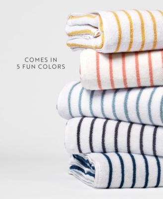 Cabana Stripe Cotton Beach Towels Set,  30" x 70"