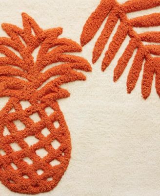 Batik Pineapple Cotton Tufted Bath Rug, 20" x 30"