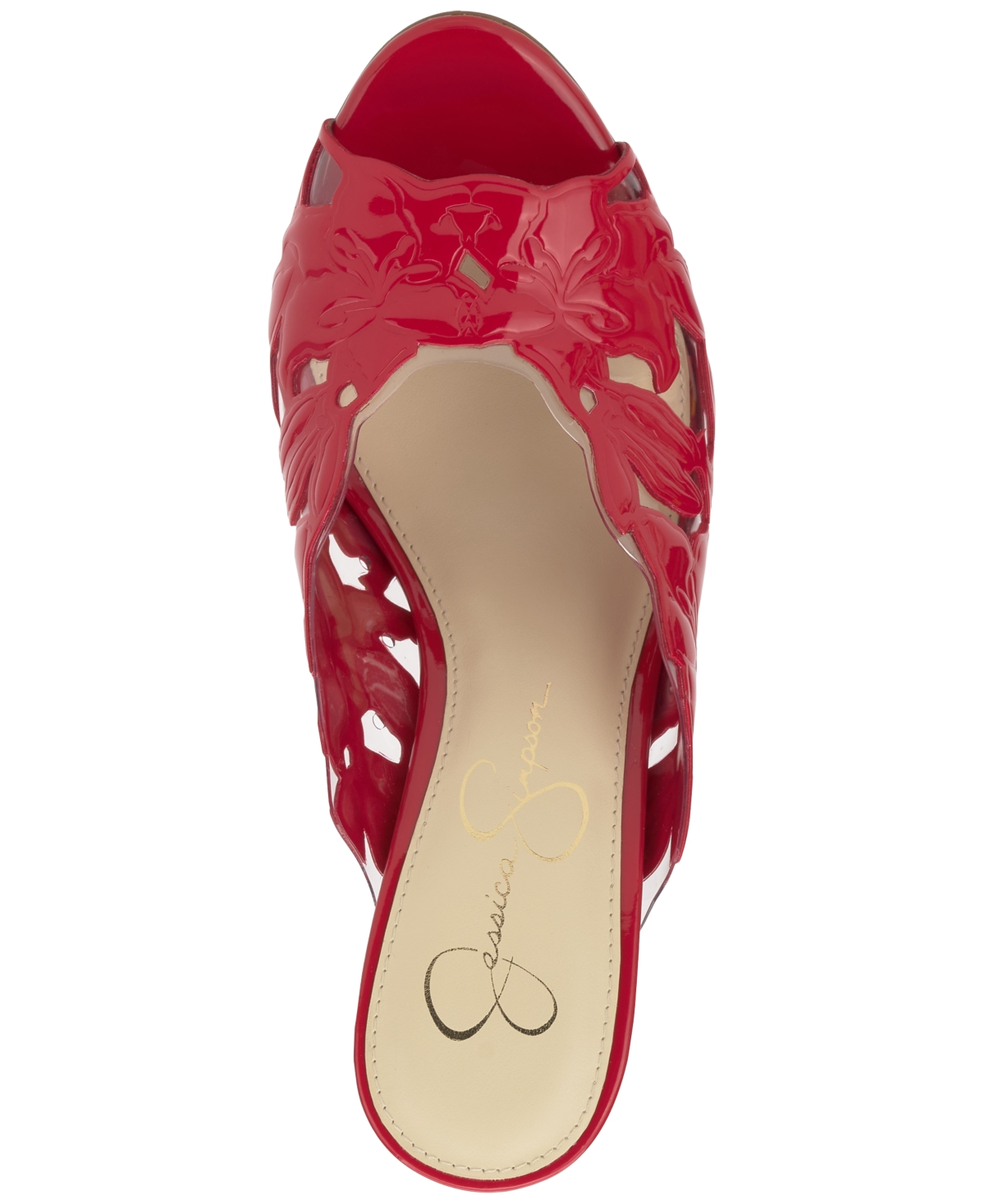 Jessica Simpson Women's Justera Cutout Floral Mules