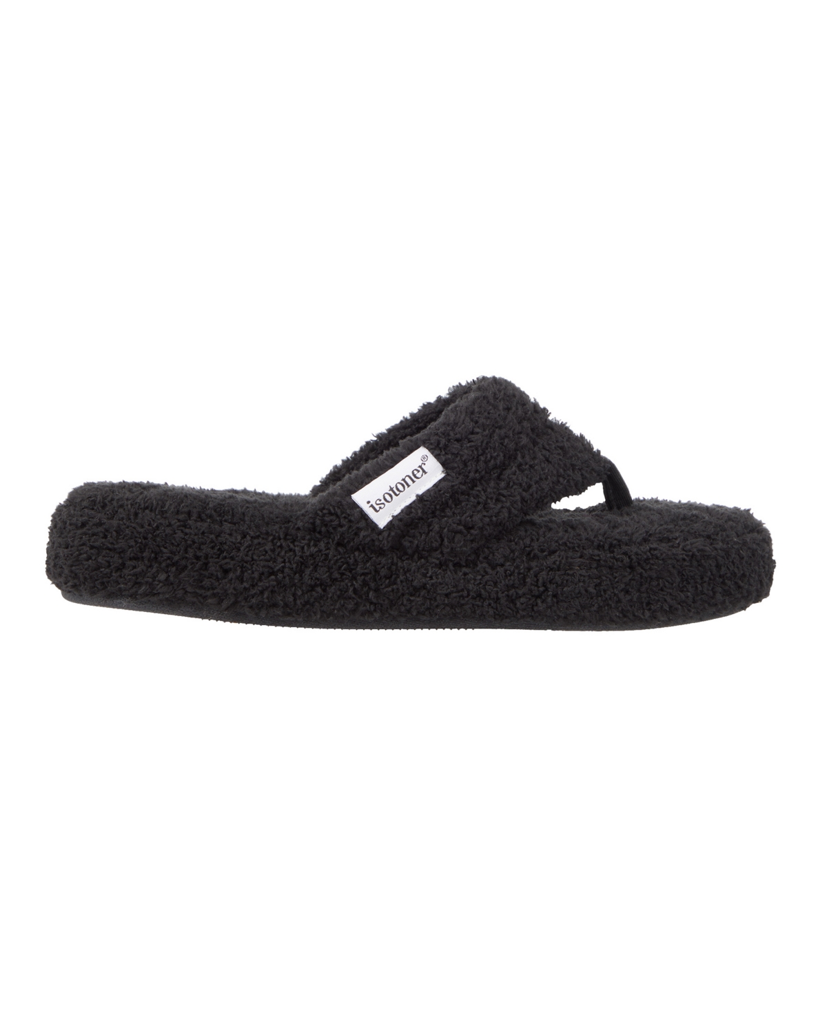 ISOTONER SIGNATURE WOMEN'S JOEY COZY PLUSH THONG SLIPPERS 