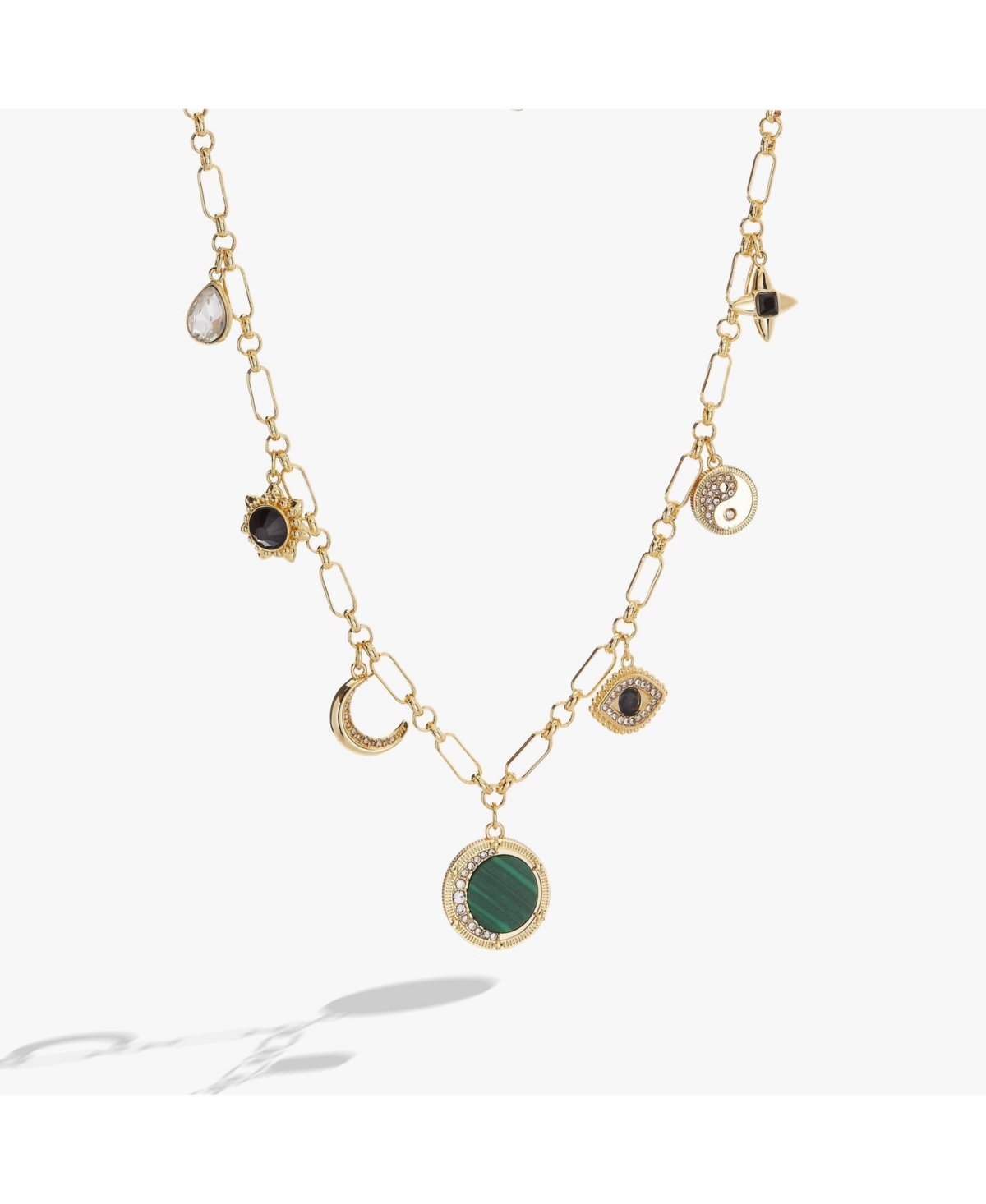 Malachite Fashion Charm Necklace - Dark green