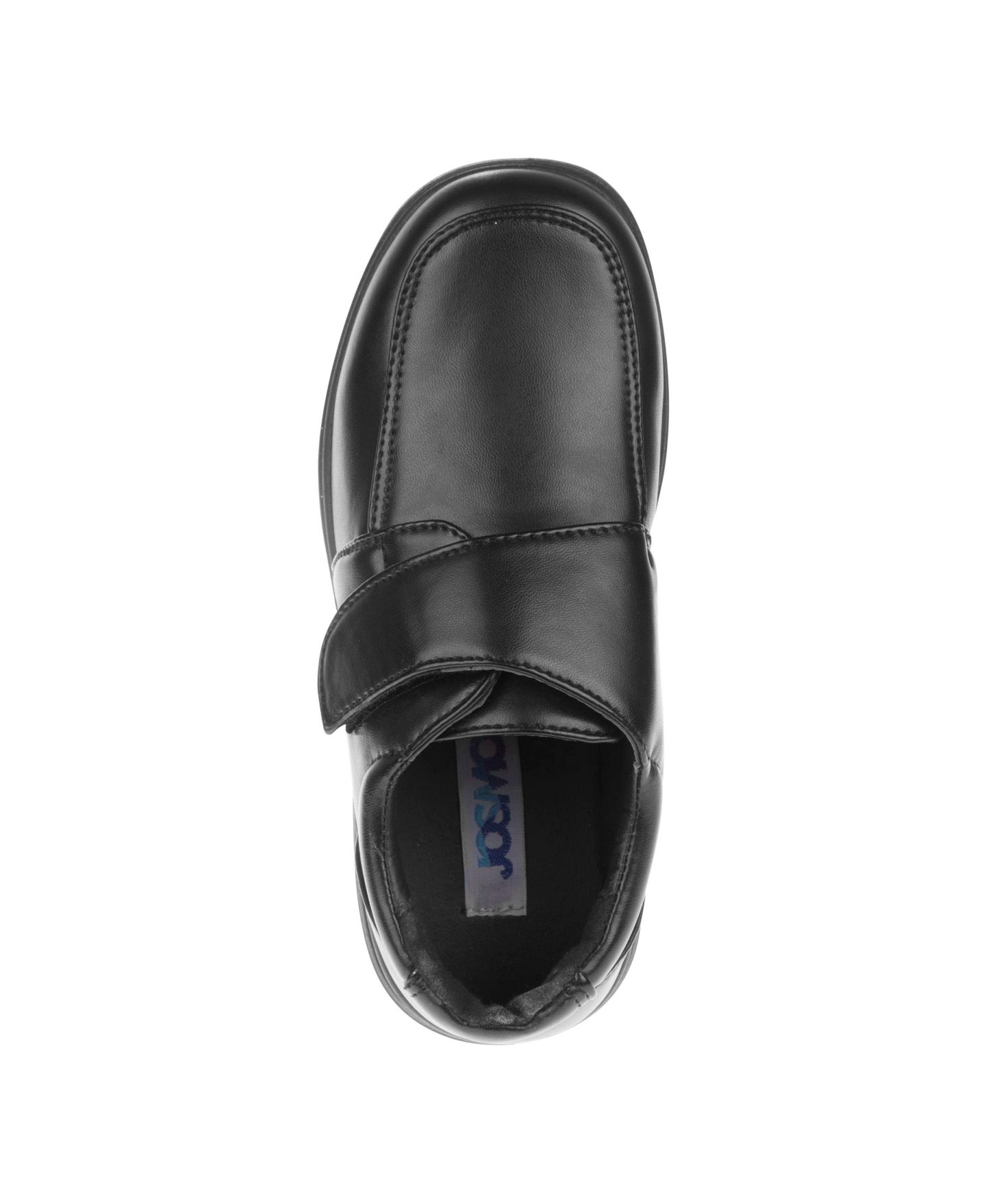 Детская обувь Josmo Hook &and Loop School Durable Comfort Fit Uniform Shoes для мальчиков, цвет: Чёрный — фото 6