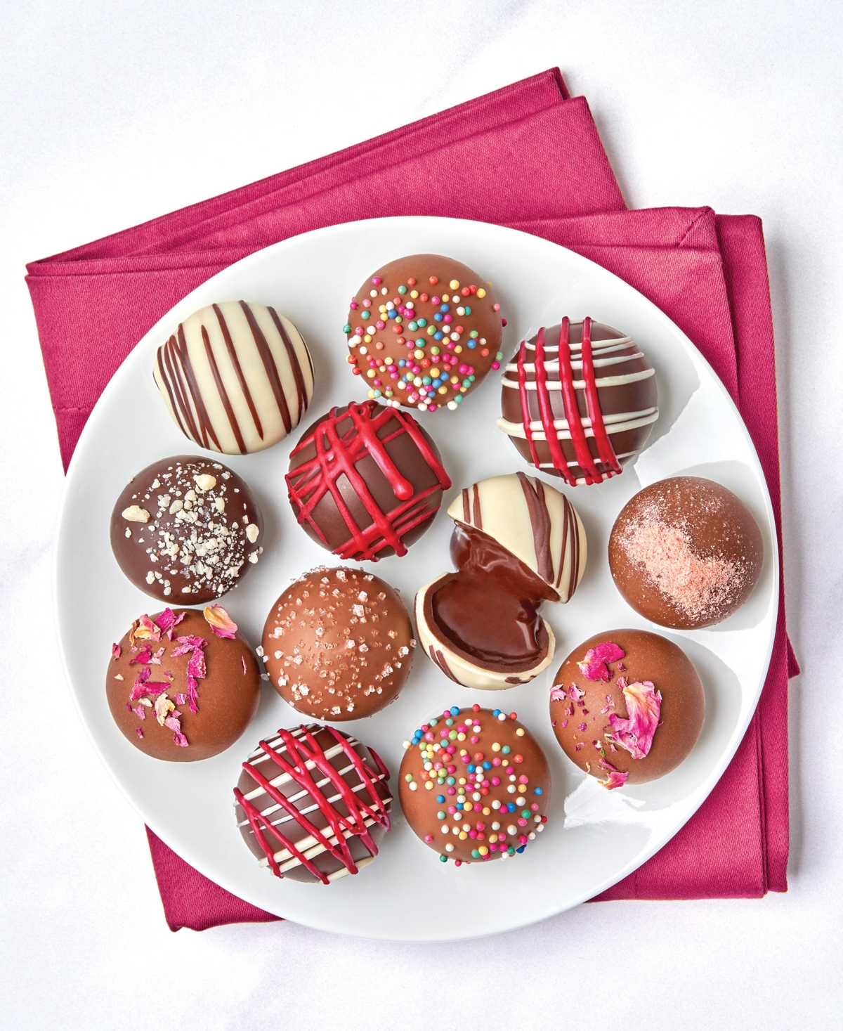 Bissinger's Handcrafted Chocolate Summer Truffle Collection, 16 Pieces