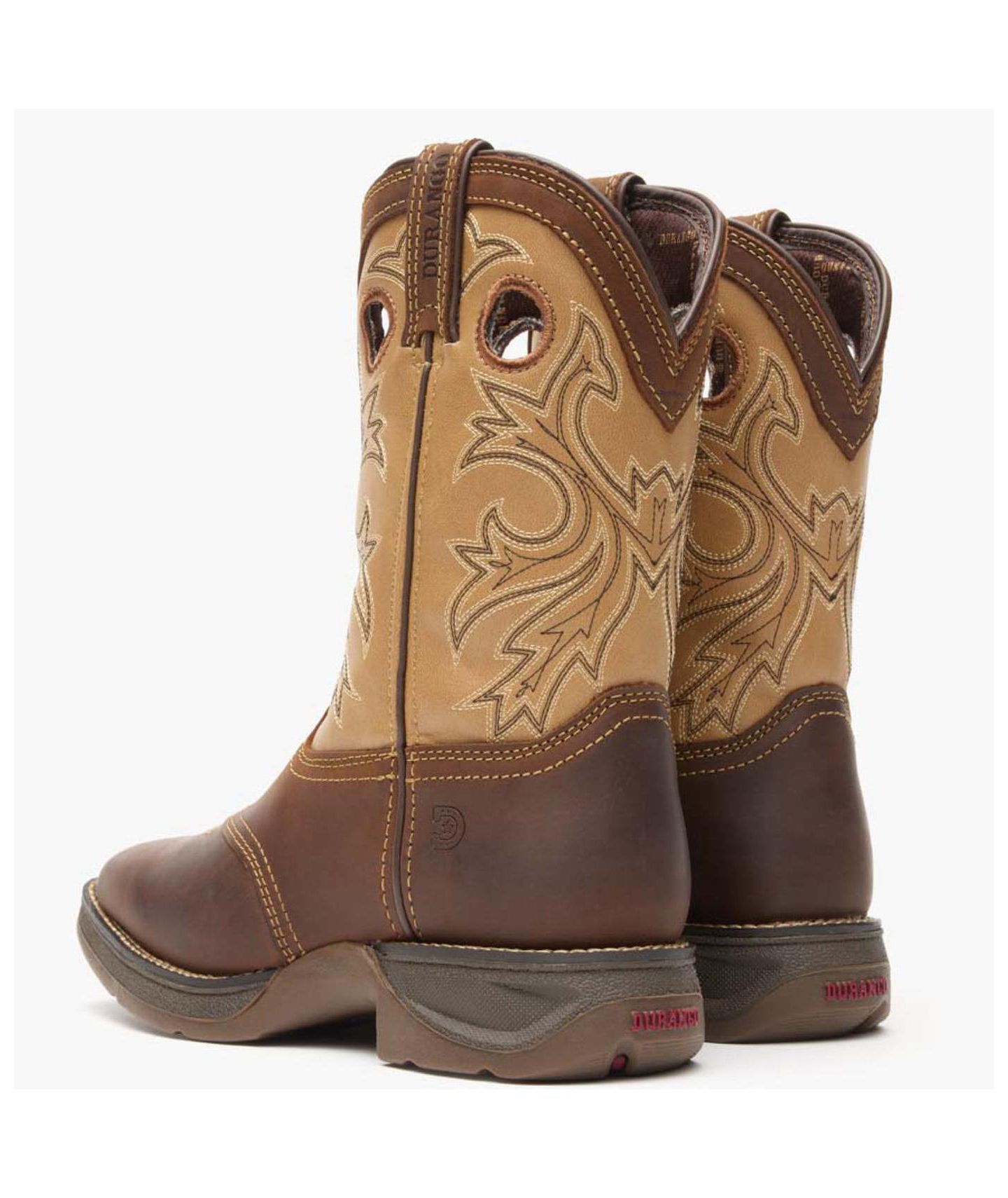 Детские ботинки Durango Lil Rebel by Big Kids Brown Tan Western Boot, цвет: Коричневый / Светло-коричневый — фото 4