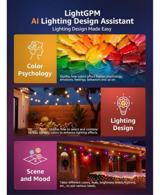 ZB1 – AI Smart RGBIC & Warm White, 30-Bulb, 100ft Outdoor String Lights