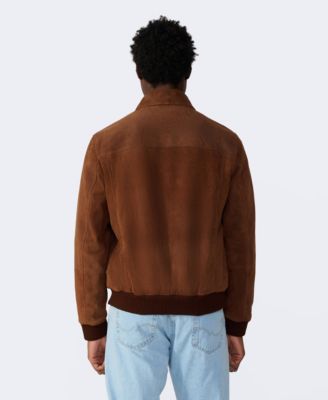 Men's Men s Suede Bomber Jacket, Created for Macy s