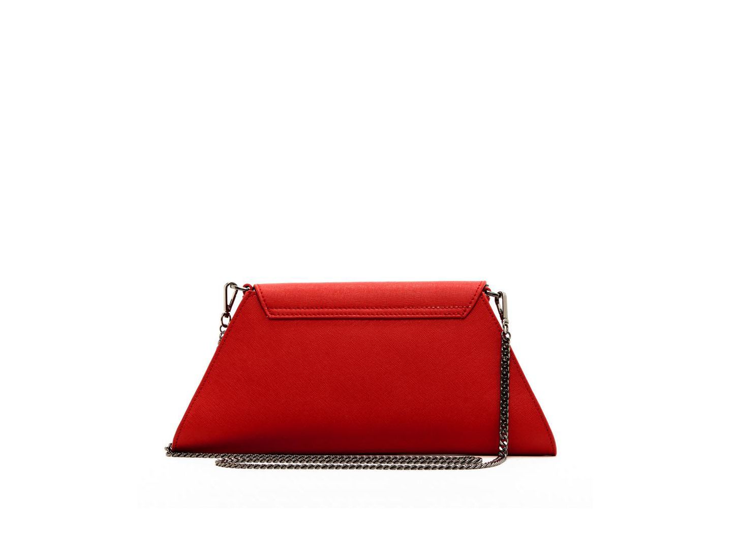 Женский клатч SUSU Red Clutch Bag Saffiano Leather Clutch Purse Crossbody Evening Purse Unique Red Handbag, цвет: Красный — фото 5