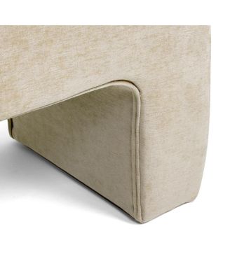 47" Velvet Upholstered Waterfall Bench, Modern Bed Bench for Living Room or Entryway