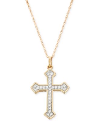 cross necklace at macy's