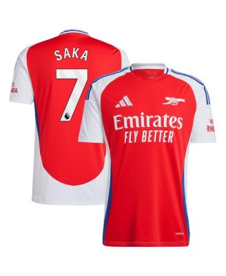 adidas - Men's Bukayo Saka Red Arsenal 2024/25 Home Replica Player Jersey