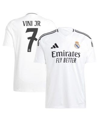 adidas - Men's Vini Jr. White Real Madrid 2024/25 Home Replica Player Jersey