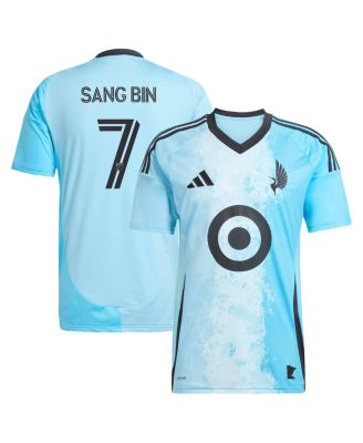adidas - Men's Jeong Sang-bin Blue Minnesota United FC 2025 CONVERGENCE Replica Player Jersey