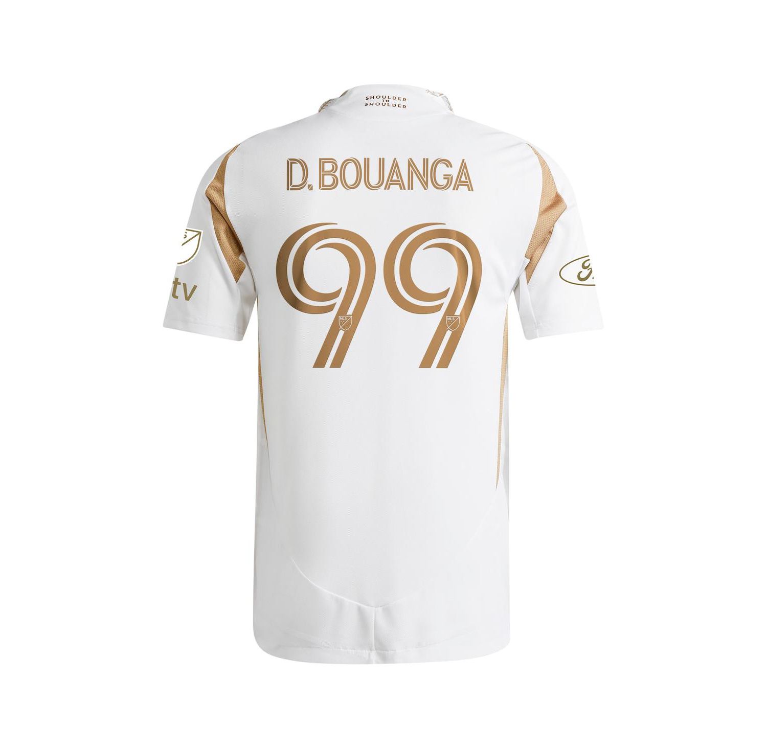 Men's Denis Bouanga White LAFC 2025 Secondary Authentic Player Jersey