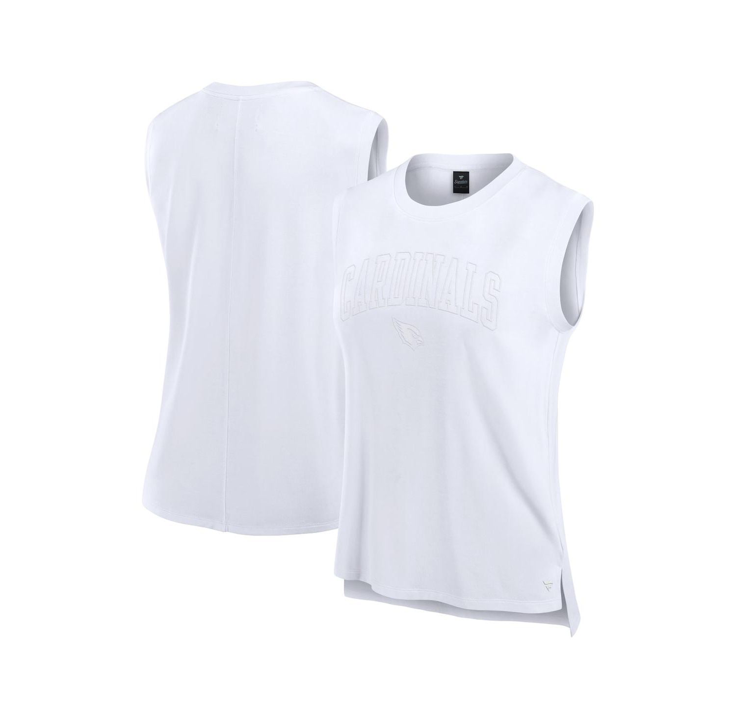 Women's White Arizona Cardinals Studio Gym Tank Top