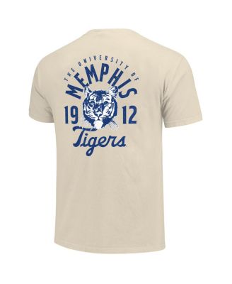 Men's Cream Memphis Tigers Comfort Colors Mascot Overlay T-Shirt