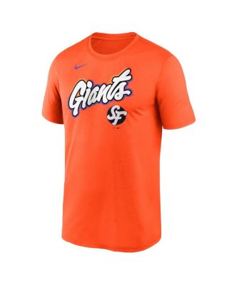 Men's Orange San Francisco Giants 2025 City Connect Team Phrase Legend Performance T-Shirt