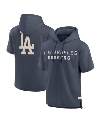 Fanatics - Men's Blue Los Angeles Dodgers Elements Future Ground Lettering Short Sleeve Pullover Hoodie