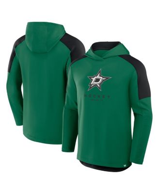 Fanatics - Men's Kelly Green Dallas Stars Meta Game Transitional Pullover Hoodie