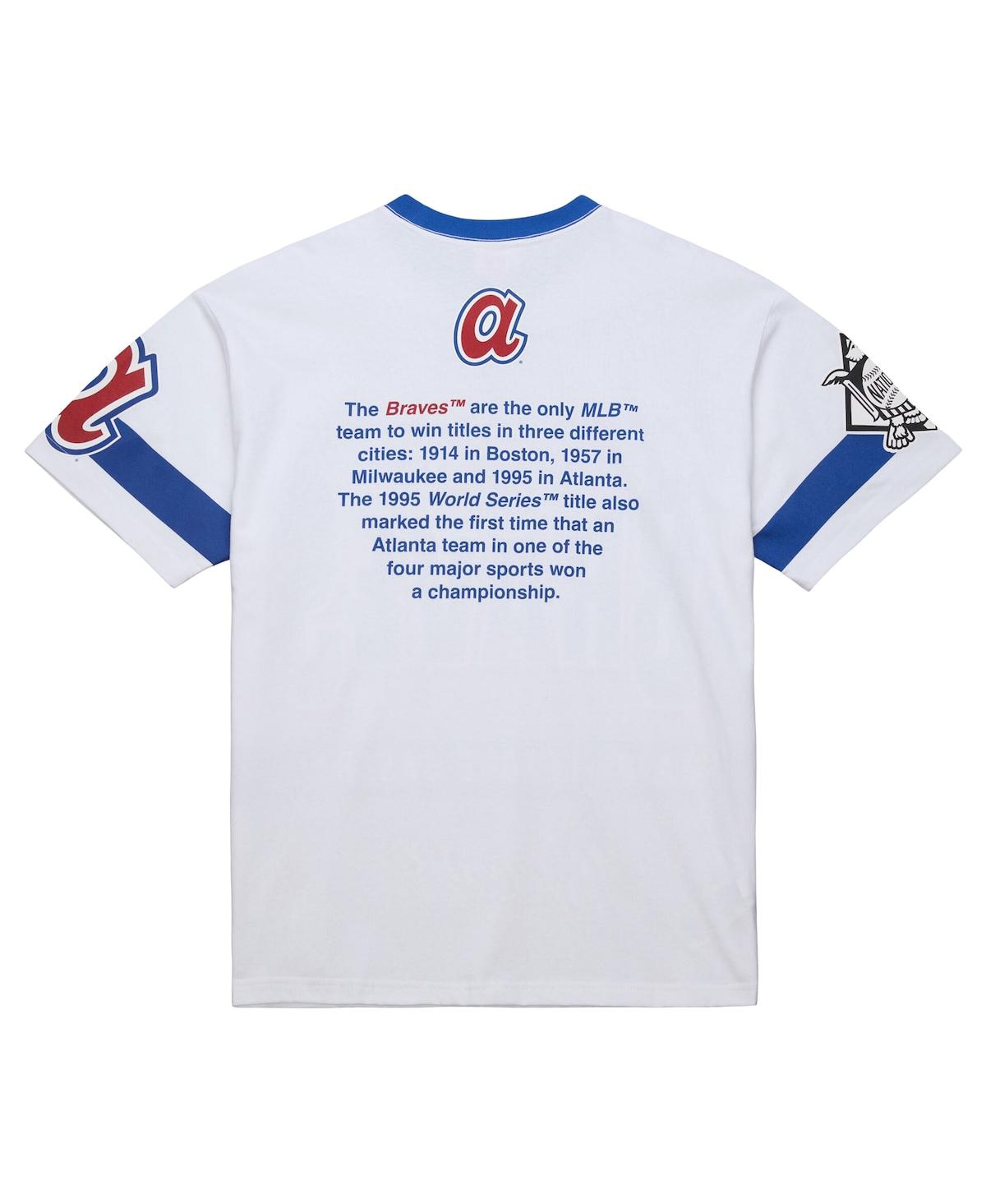 Mitchell & Ness Men's White Atlanta Braves Cooperstown Collection Team Origins Premium T-shirt