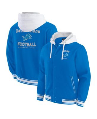 Fanatics - Men's Blue Detroit Lions Full-Snap Hoodie Jacket