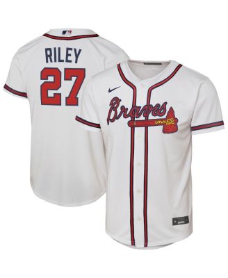 Nike - Big Boys and Girls Austin Riley White Atlanta Braves Home Replica Player Jersey