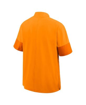 Men's Tennessee Orange Tennessee Volunteers 2025 Sideline Short Sleeve Quarter-Zip Coach Jacket