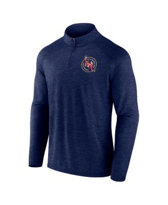 Men's Alexander Ovechkin Navy Washington Capitals NHL All-Time Leading Goal Scorer GR8 895 Quarter-Zip Top