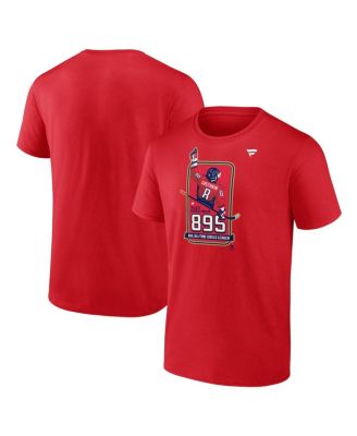 Fanatics - Men's Alexander Ovechkin Athletic Red Washington Capitals NHL All-Time Leading Goal Scorer Locker Room T-Shirt