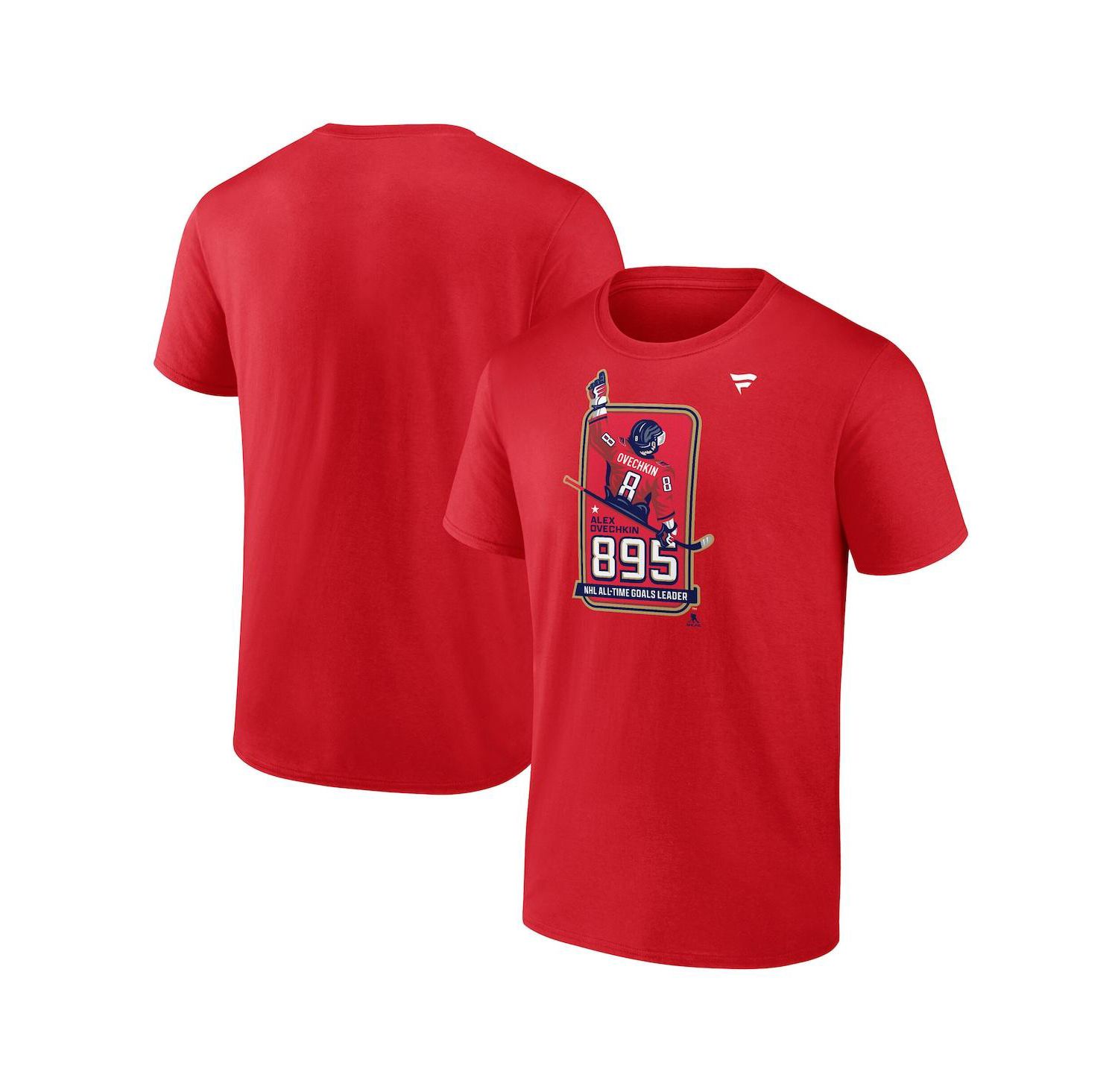 Men's Alexander Ovechkin Athletic Red Washington Capitals NHL All-Time Leading Goal Scorer Locker Room T-Shirt
