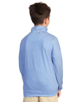 Boys Stripe Printed Performance Quarter Zip