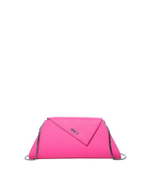 Женский клатч SUSU Hot Pink Purse Leather Clutch Bag Crossbody Evening Purse Unique Handbag, цвет: Розовый