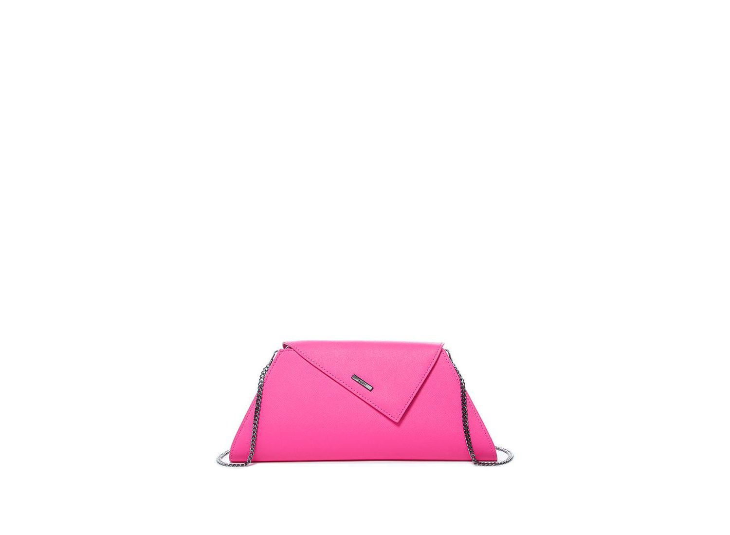 Hot Pink Purse Leather Clutch Bag Crossbody Evening Purse Unique Women's Handbag