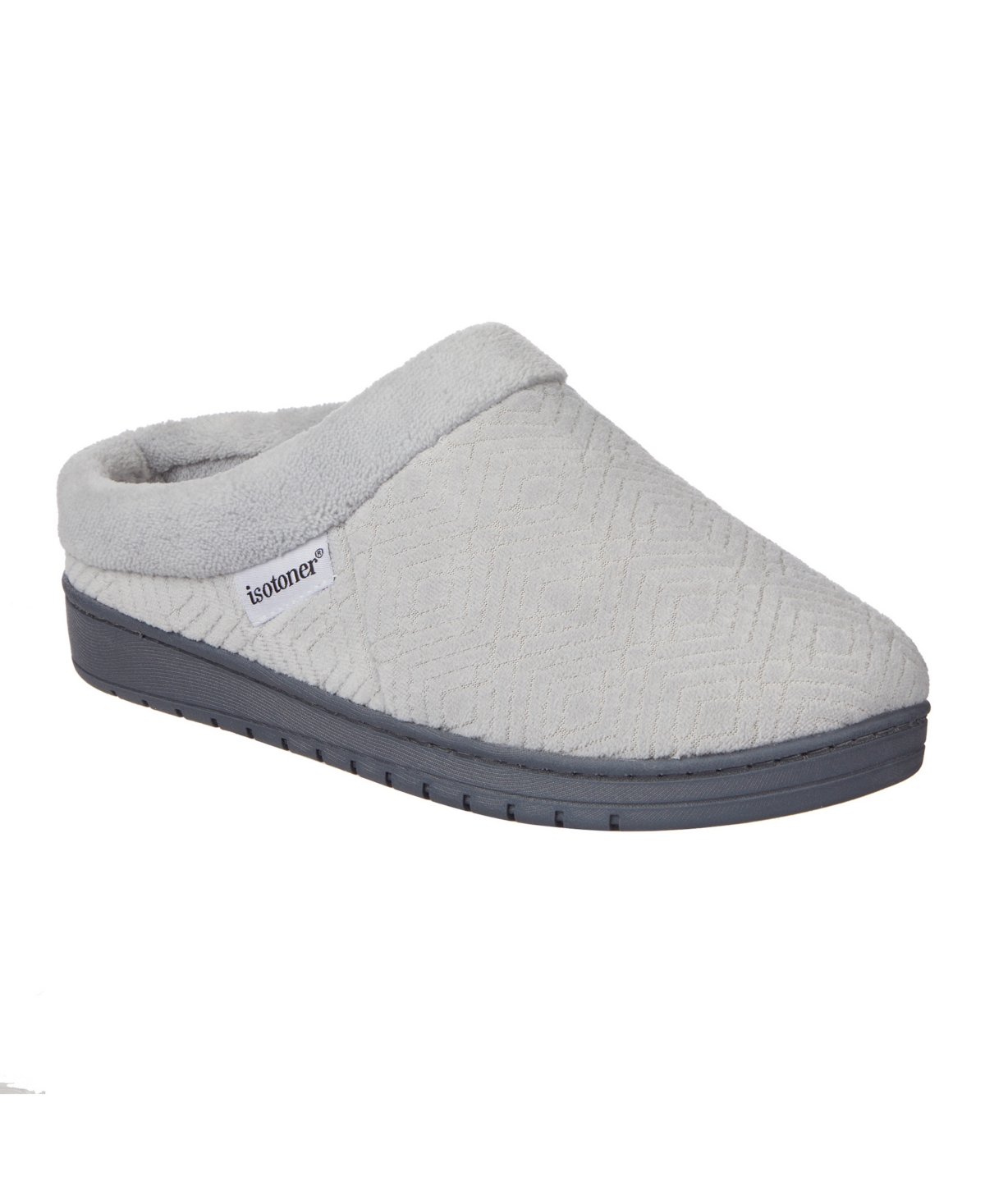 Women's Gemma Diamond Microterry Clog Slippers - Taupe
