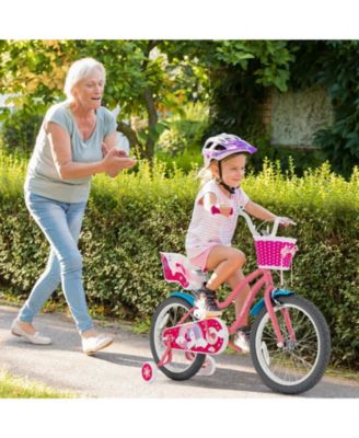 Kids Bicycle with Training Wheels and Basket for Boys and Girls Age 3-9 Years