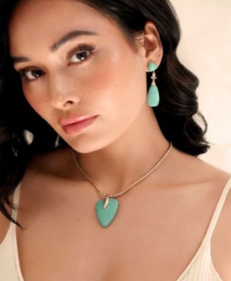 Turquoise Solstice Pendant Choker Necklace